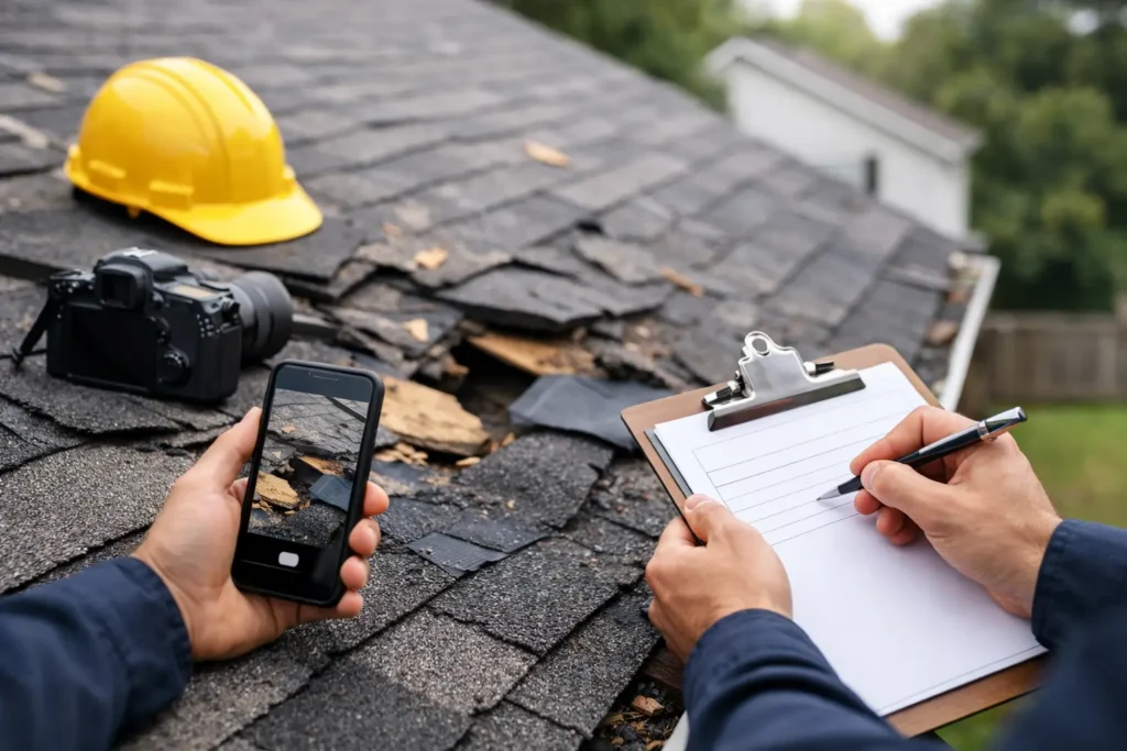 How to Document Storm Roof Damage Properly