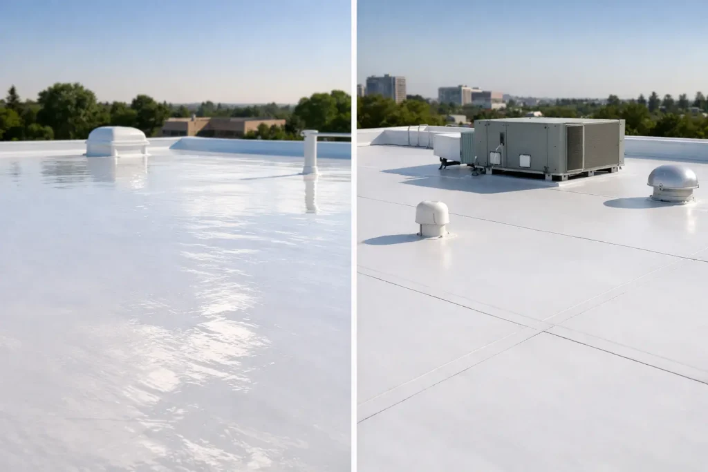 Silicone Roofing vs TPO for Commercial Roofs