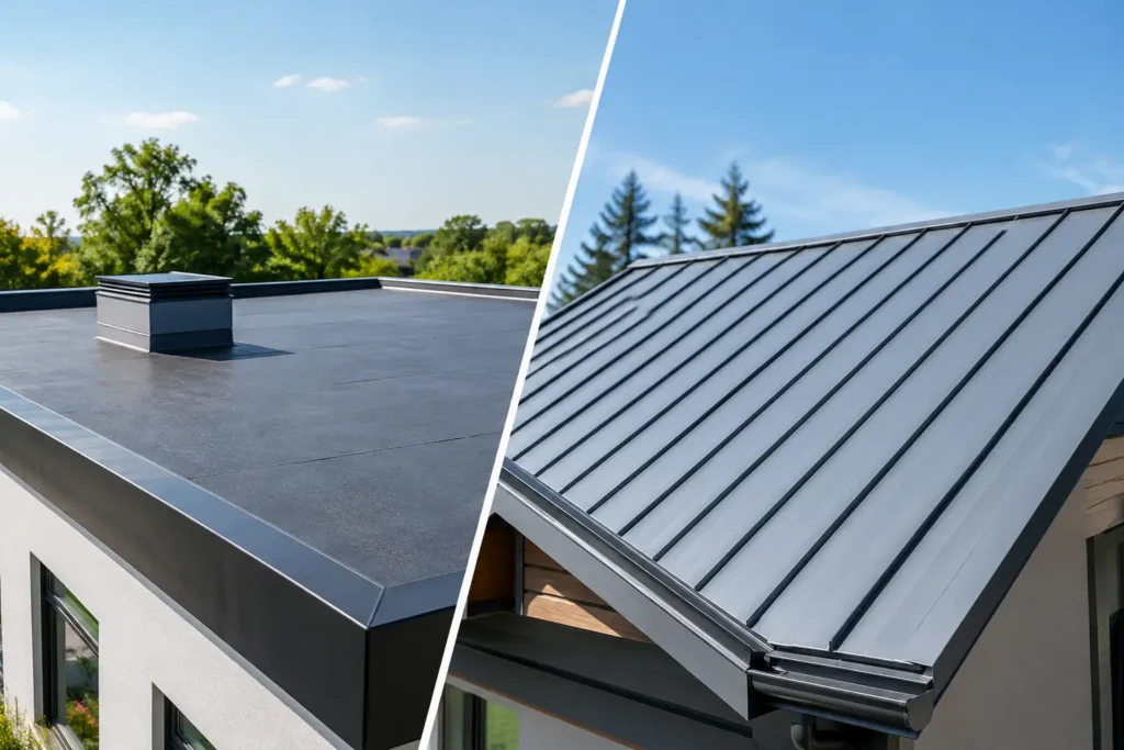 Flat Roof vs Metal Roofing: Which Is Right?
